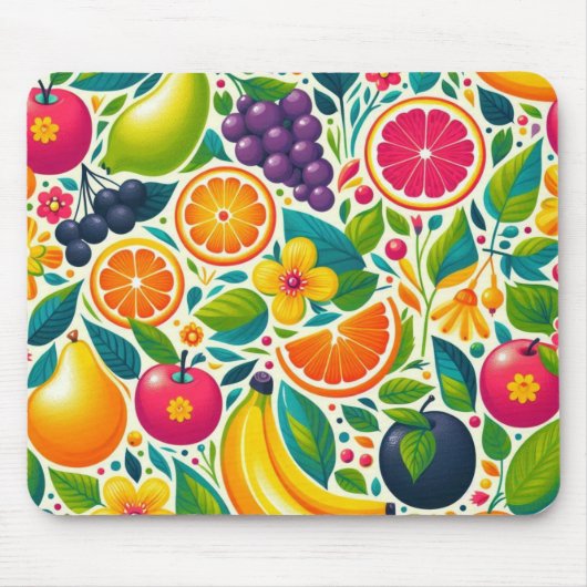 Tapis De Souris Fruits colorés (Devant)