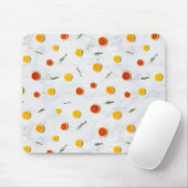Tapis De Souris Fruits d'agrumes blancs, rouges et jaunes (Avec souris)