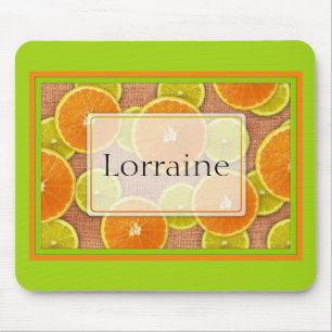 Tapis De Souris Fruits de chaux et d'orange Mousepad