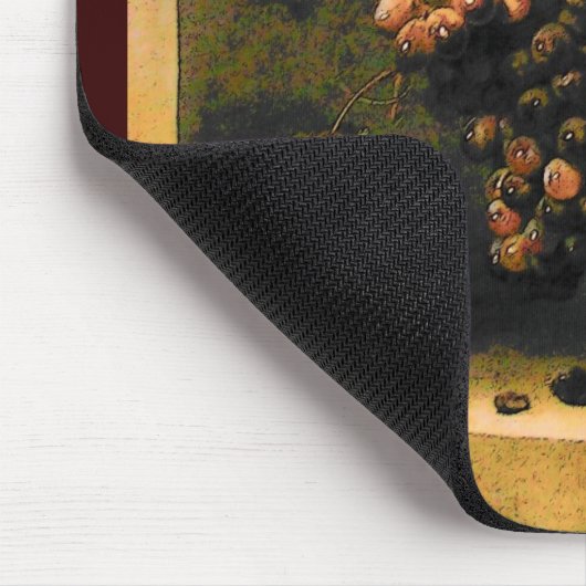 Tapis De Souris FRUITS DE SAISON -PROSPÉRITÉ jaune vert (Coin)