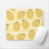 Tapis De Souris Fruits d'été de citrons jaunes Aquarelle (Avec souris)