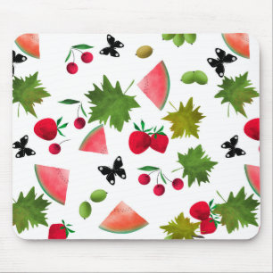 Tapis De Souris Fruits Fruits Fruits Fruits Fruits Aquarelles Cart