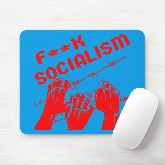 Tapis De Souris Fuc>| Socialisme Barb Wire #USAPatriotGraphics © (Avec souris)
