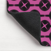 Tapis De Souris Fuchsia Cercles rares Mousepad (Coin)