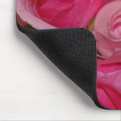 Tapis de souris fuchsia de roses (Coin)