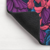 Tapis De Souris Fuchsia en bleu et violet (Coin)