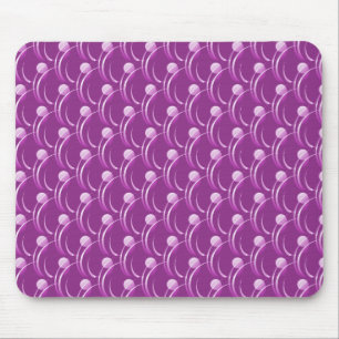 Tapis De Souris Fuchsia Fancy Swirls Mousepad