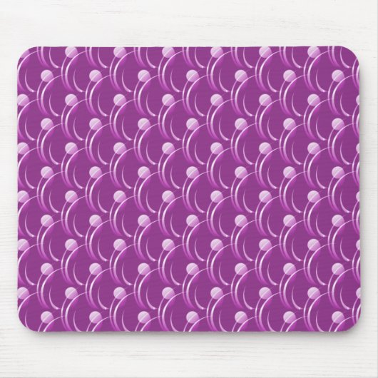 Tapis De Souris Fuchsia Fancy Swirls Mousepad (Devant)