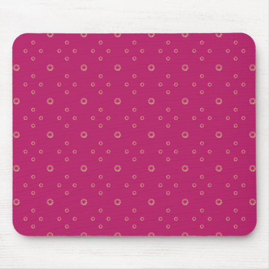 Tapis De Souris Fuchsia | Golden Zinnia Sun (Devant)