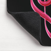 Tapis De Souris Fuchsia Love Notes musicales Mousepad (Coin)