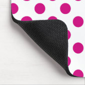 Tapis De Souris Fuchsia polka (Coin)