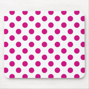 Tapis De Souris Fuchsia polka