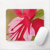 Tapis De Souris Fuchsia pop art watercolour flower (Avec souris)