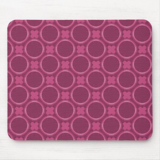 Tapis De Souris Fuchsia Quirky Charm Mousepad (Devant)