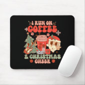Tapis De Souris Fueled By Coffee & Christmas Cheer Funny Coffe (Avec souris)