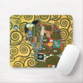 Tapis De Souris Fulfillment aka The Embrace par Gustav Klimt (Avec souris)