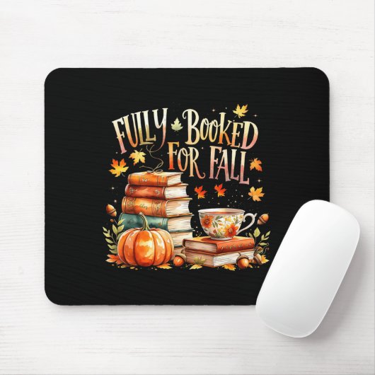 Tapis De Souris Fully Booked For Fall Cozy Autumn Reading Gift (Avec souris)