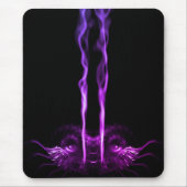 Tapis De Souris Fumée de dragon noir et violet (Devant)