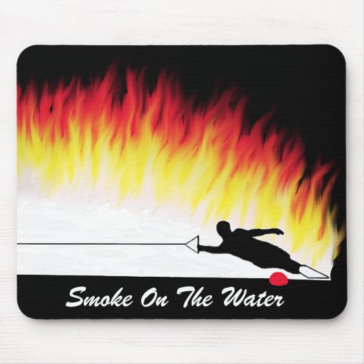 Tapis De Souris "Fumée ski d'eau sur eau" Mousepad (Devant)