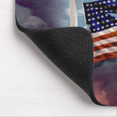 Tapis De Souris Fumée tombée mais pas oubliée et drapeau déchiré (Coin)