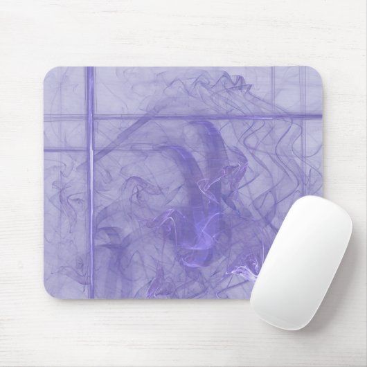Tapis De Souris Fumer au-dessus de Violet (Avec souris)