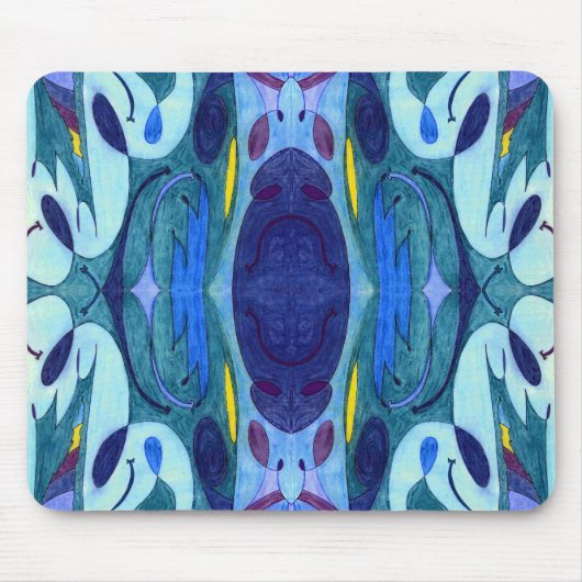 Tapis De Souris Fumes bleues (Devant)