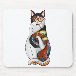 Tapis De Souris fumeur de chat