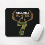 Tapis De Souris Fun 7th Birthday 7 Year Old Deer Hunter (Avec souris)