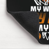 Tapis De Souris Fun Basketball Citations de référence Gift I Hoops (Coin)