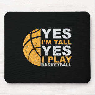 Tapis De Souris Fun Basketball Oui Je suis Grand Basketball Joueur