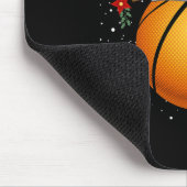 Tapis De Souris Fun Basketball Reindeer Santa Hat Noël (Coin)