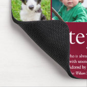 Tapis De Souris Fun Best Ever Stepfather Stepdad Photo Collage (Coin)