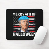 Tapis De Souris Fun Biden Dazed Joyeux Juillet Joyeux Halloween Bi (Avec souris)