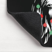 Tapis De Souris Fun Bigfoot visage Santa Hat mignon Noël Noël (Coin)