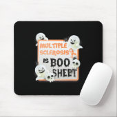 Tapis De Souris Fun Boo Halloween Ghost Ms Multiple Sclerose (Avec souris)