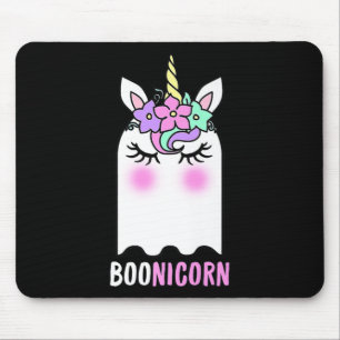 Tapis De Souris Fun Boonicorn Gift Ghost Unicorn Boo Retro Hallowe