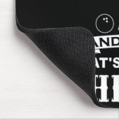 Tapis De Souris Fun Bowling Team Papa Gift Bowling et Bière (Coin)