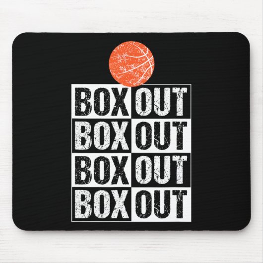 Tapis De Souris Fun Bysketbyll Coach boîte cadeau Out Dire (Devant)