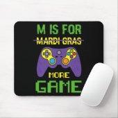 Tapis De Souris Fun Celebrate Mardi Gras Video Game Controller Gam (Avec souris)