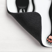 Tapis De Souris Fun Chat Noir Tombant Mousepad (Coin)
