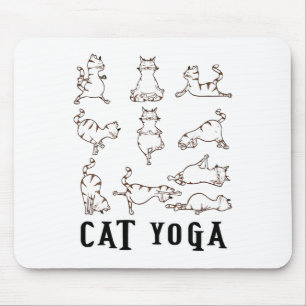 Tapis De Souris Fun Chat Yoga Cadeau T Chemise