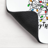 Tapis De Souris Fun Christmas Lights Its Fine Im Fine Everything I (Coin)