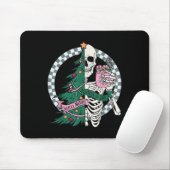 Tapis De Souris Fun Christmas Sorta Merry Sorta Scandale Skeleton  (Avec souris)