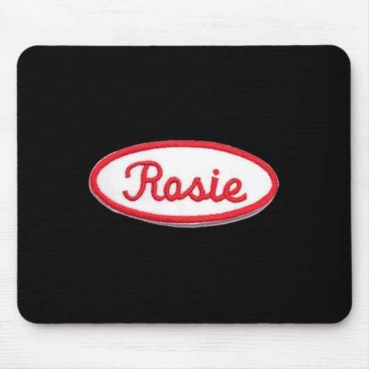 Tapis De Souris Fun Cute Rosie le Riveter Costume féministe (Devant)