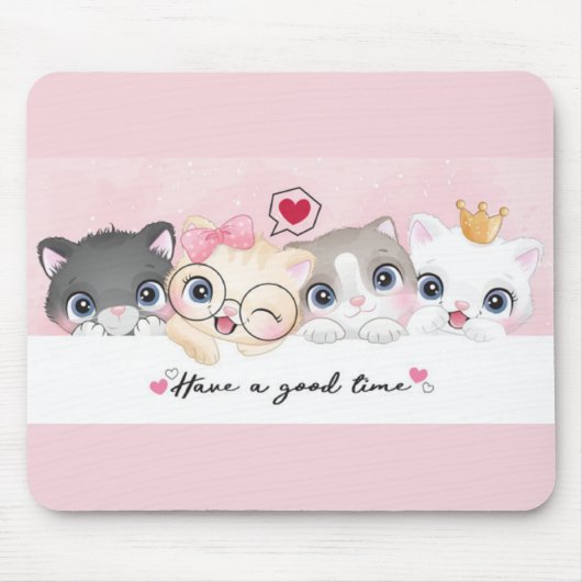 Tapis De Souris Fun de chat (Devant)