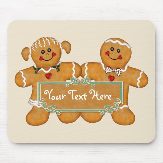 Tapis De Souris Fun de pain d'épices (Devant)