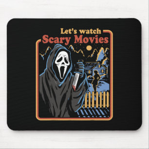 Tapis De Souris Fun Halloween Regardons Horror Movies Ghost