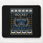 Tapis De Souris Fun Hockey Menorah Hanoukka Festival juif Vacances<br><div class="desc">Fun Hockey Menorah Hanoukka Festival juif Fête</div>