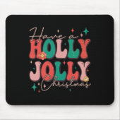 Tapis De Souris Fun Noël Avoir Holly Noël Jolly Noël (Devant)