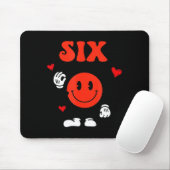 Tapis De Souris Fun Number 6 Funny 67 Meme Six Seven 6 7 Valentine (Avec souris)